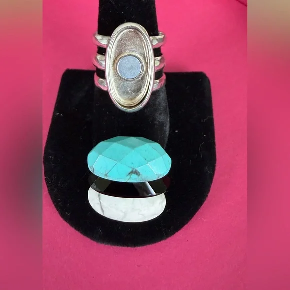 Silpada CHANGE OF ART Ring R3062 .925 Sterling Silver_ Size 9_Wear 3 Ways - Picture 8 of 9